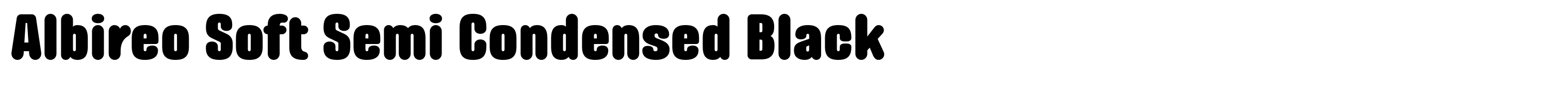 Albireo Soft Semi Condensed Black